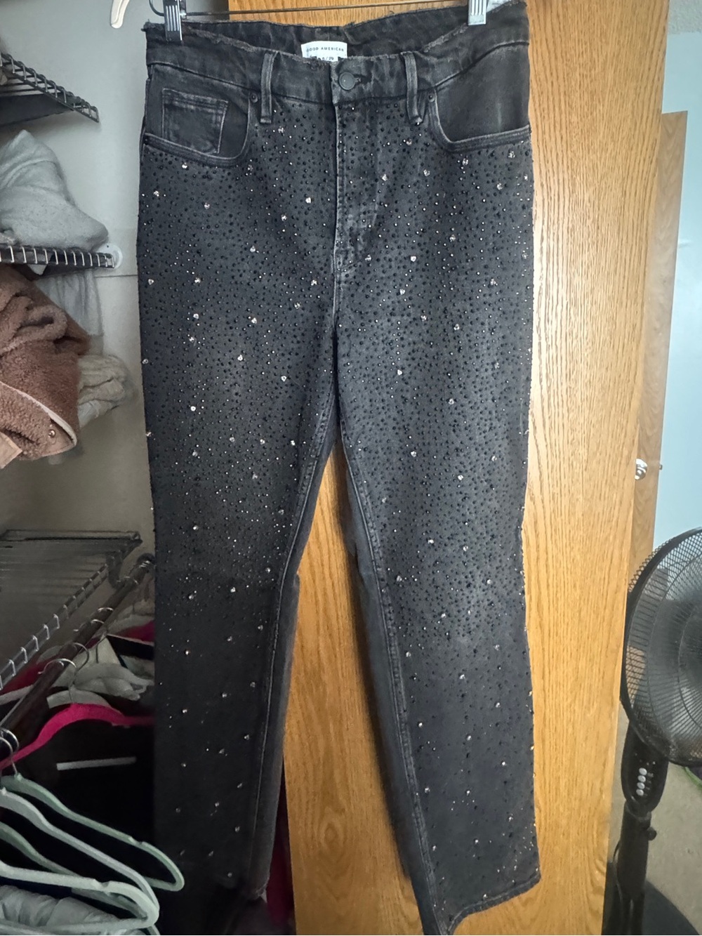 Good American Embellished Women's Jeans - Black